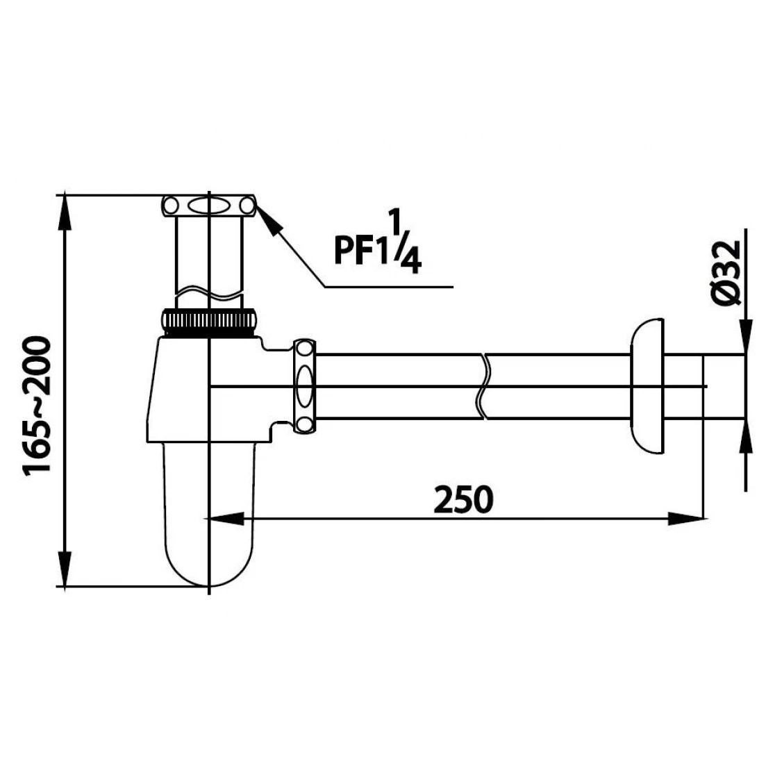 Bản vẽ ống thải nước chữ T Cotto CT6809(HM)