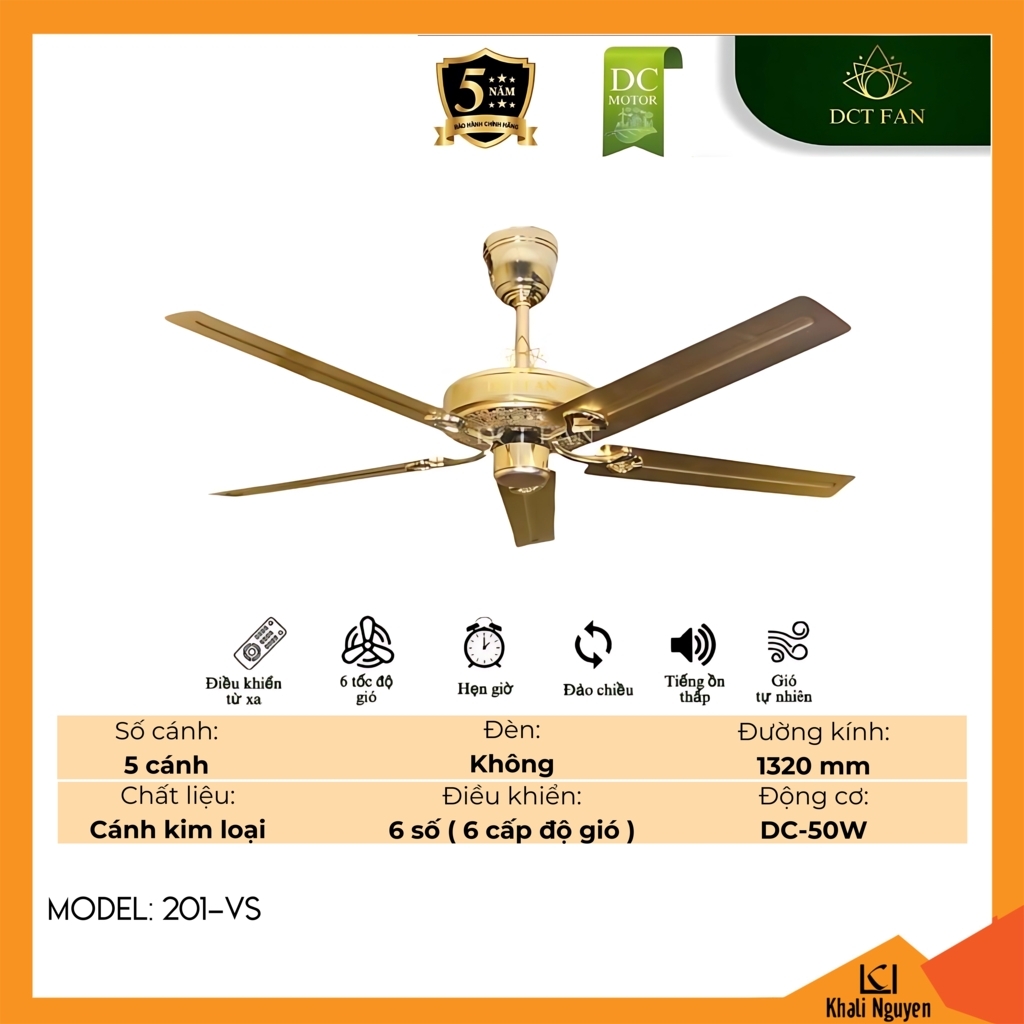 Quạt trần DCT Fan 201-VS