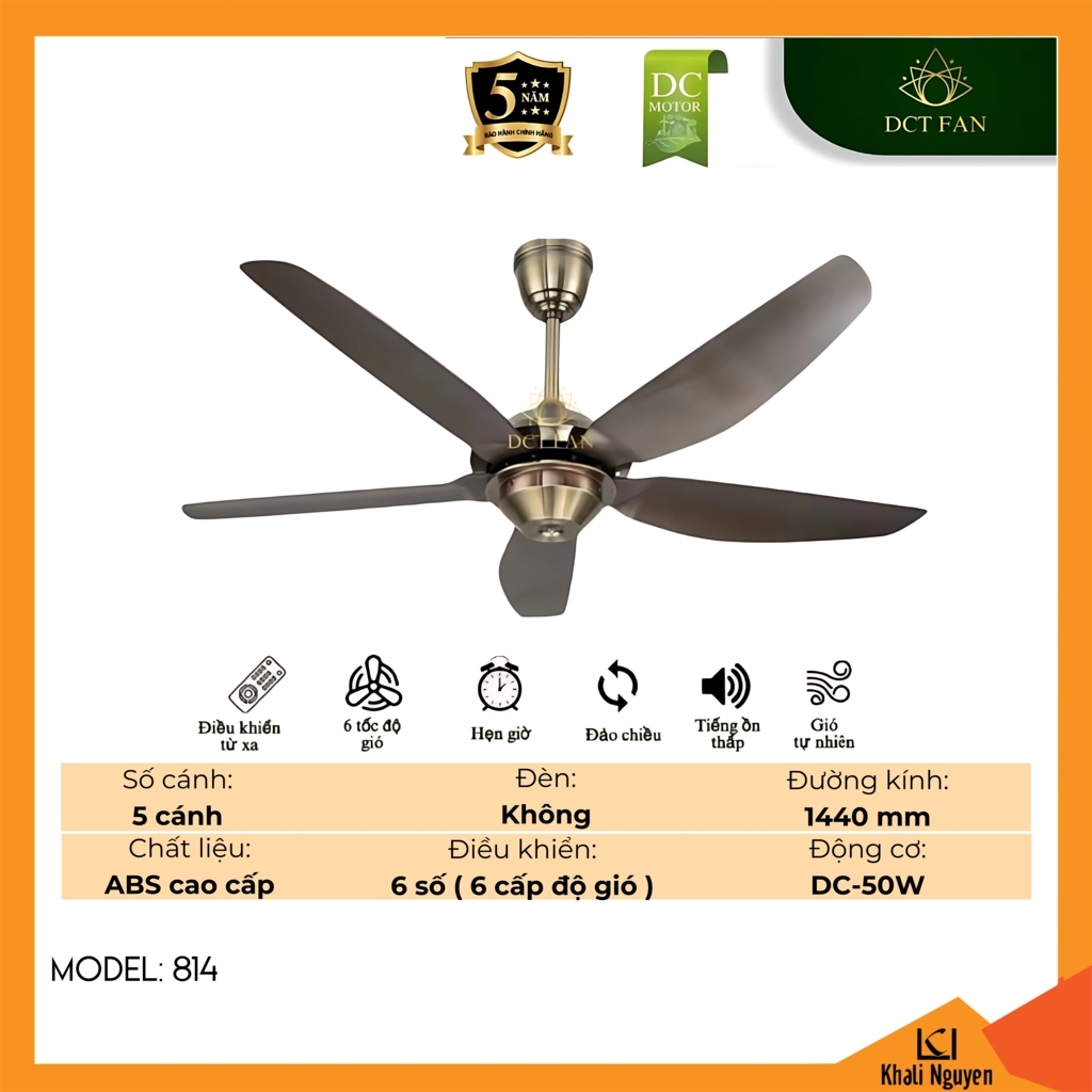 Quạt trần DCT Fan 814