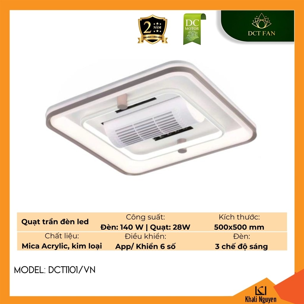 Quạt trần đèn LED DCT Fan DCT1101/VN