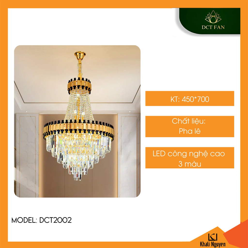 Đèn chùm pha lê DCT DCT2002