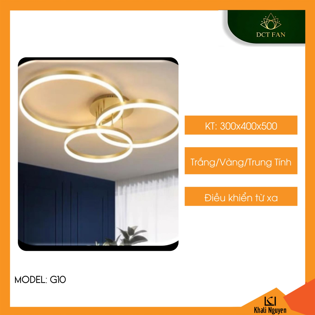 Đèn led thả trần decor DCT G10