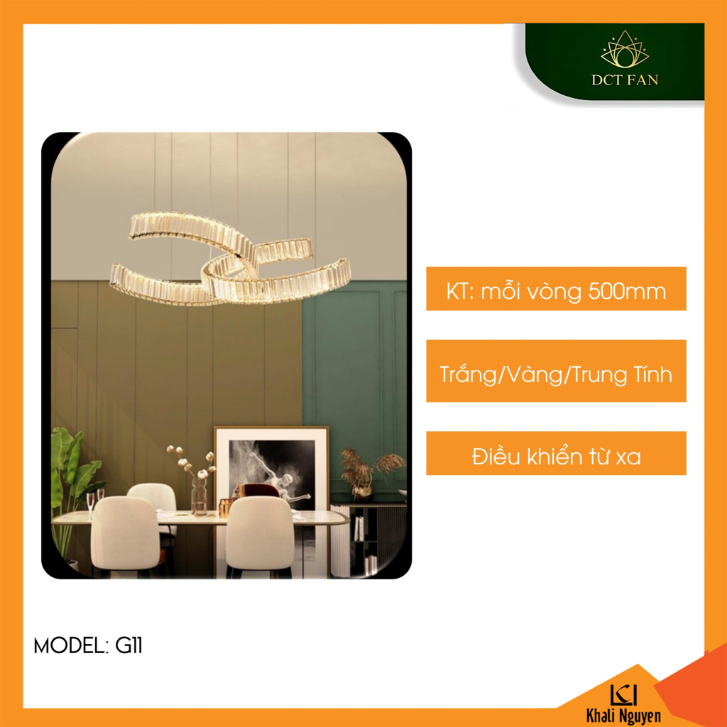 Đèn led thả trần decor DCT G11