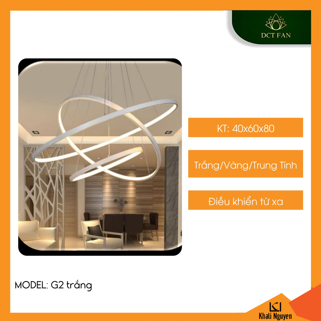 Đèn led thả trần decor DCT G2