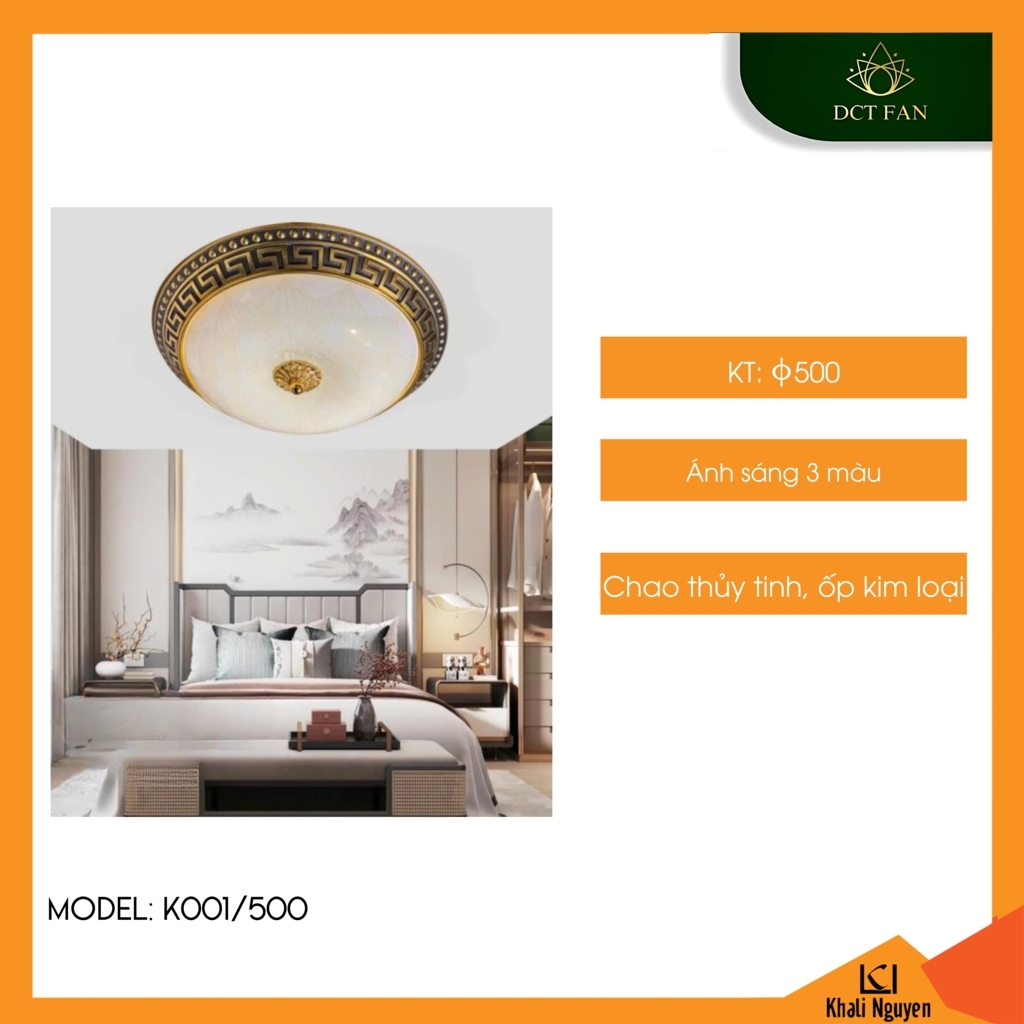 Đèn led ốp trần DCT K001/500