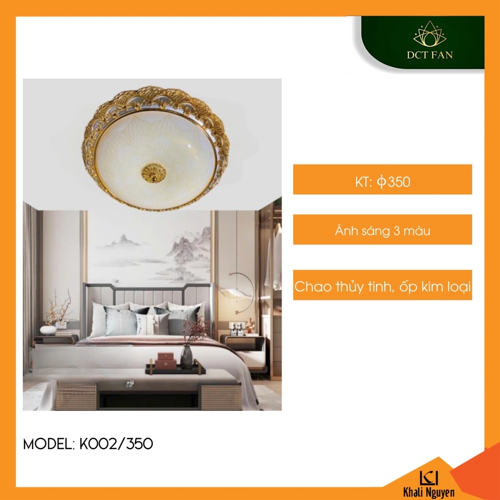 Đèn led ốp trần DCT K002/350