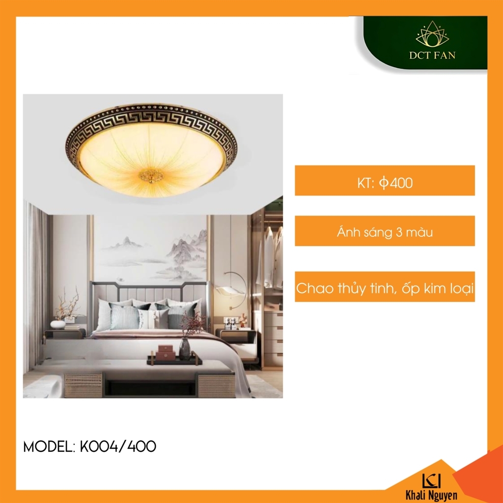 Đèn led ốp trần DCT K004/400