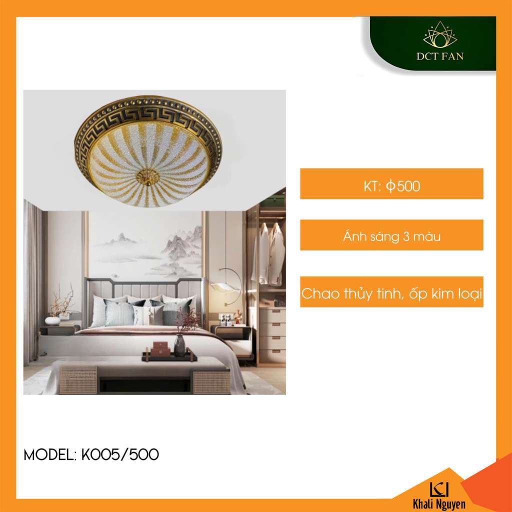 Đèn led ốp trần DCT K005/500
