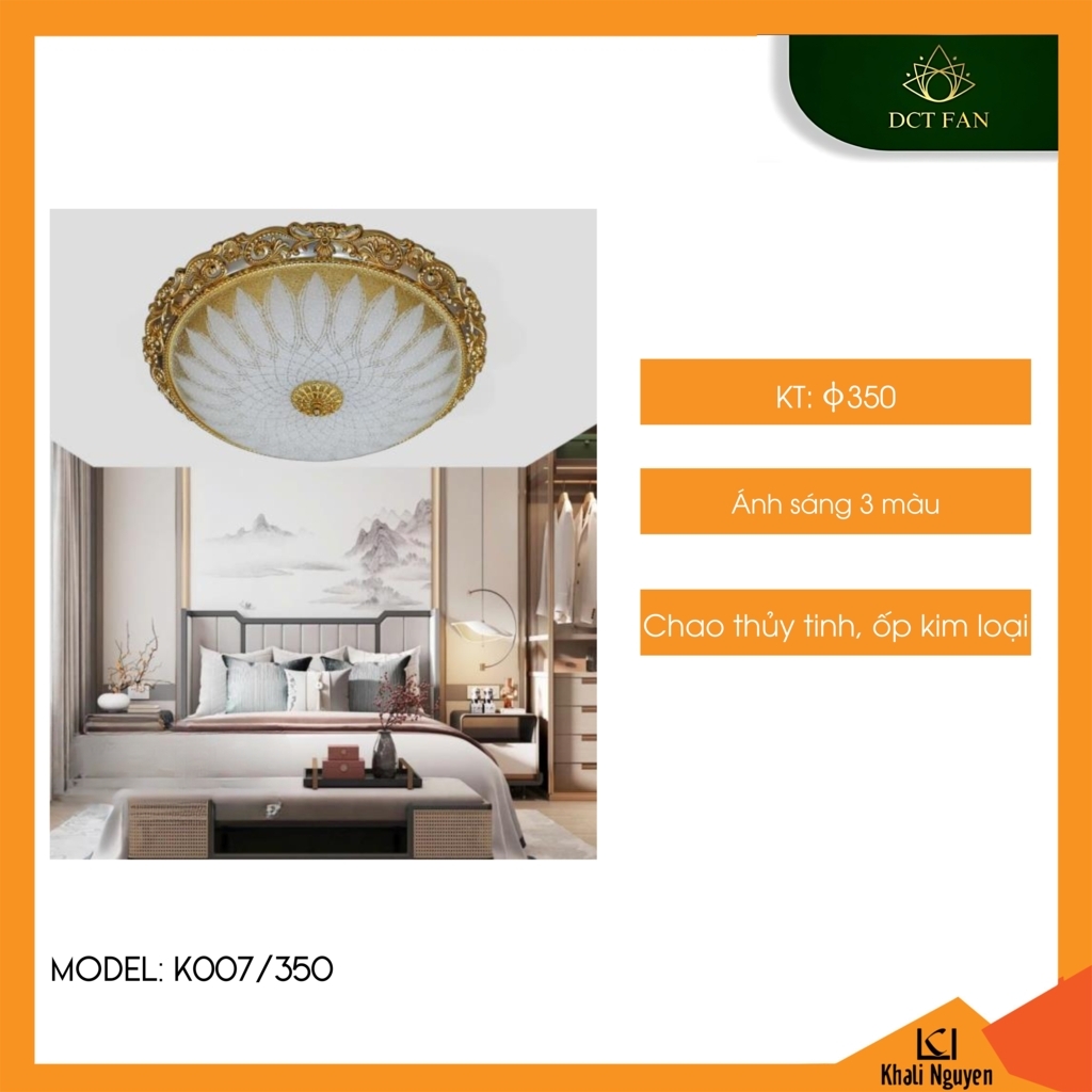 Đèn led ốp trần DCT K007/350