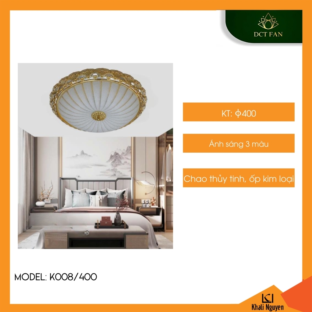Đèn led ốp trần DCT K008/400