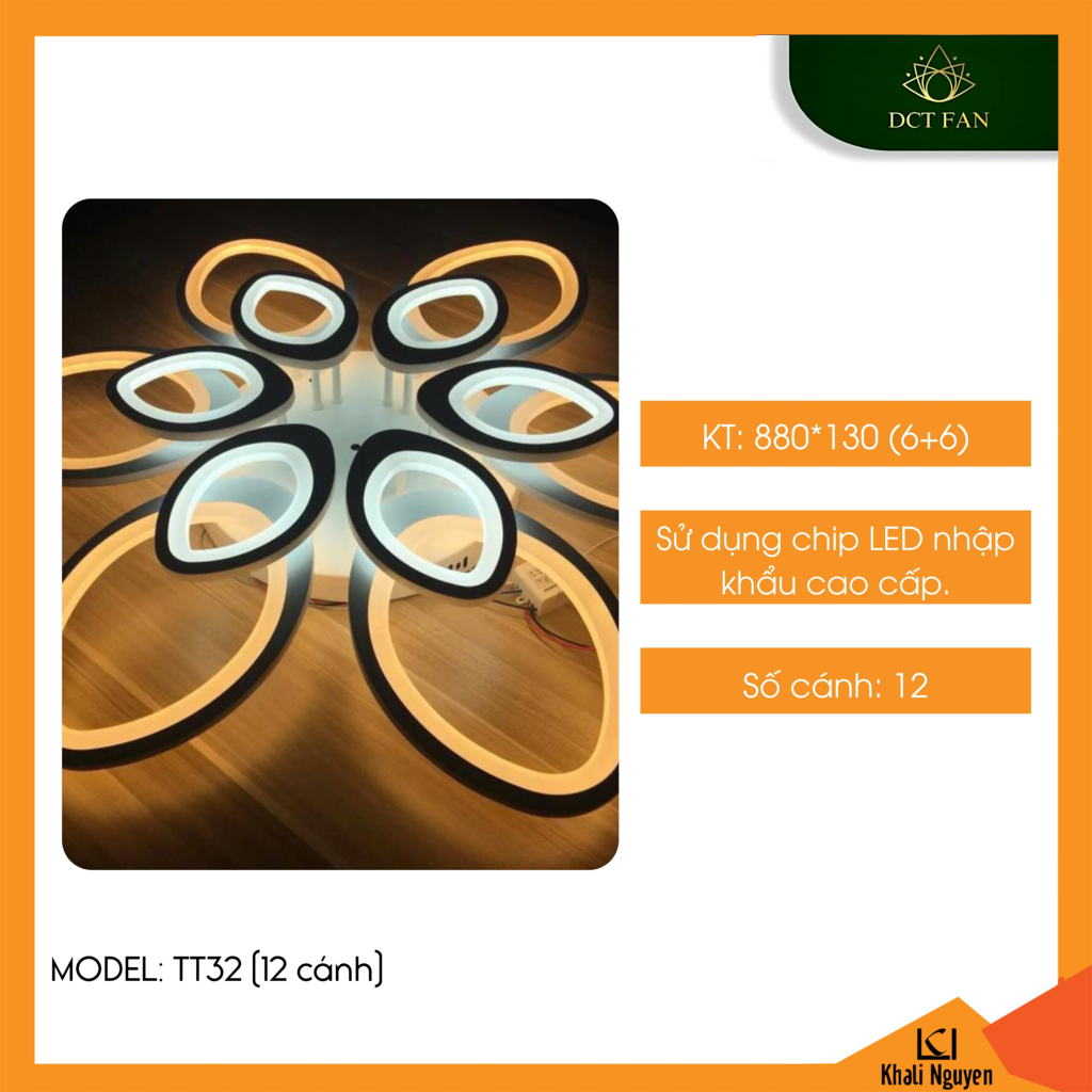 Đèn led ốp trần decor DCT TT32