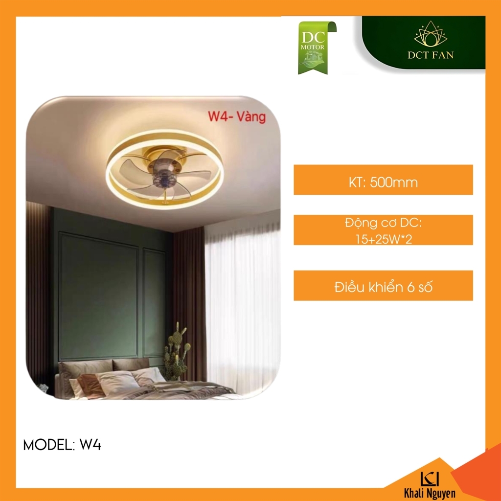 Đèn trang trí trần nhà DCT W4-Vang