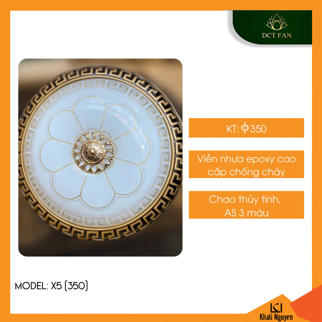 Đèn led ốp trần DCT X5(350)