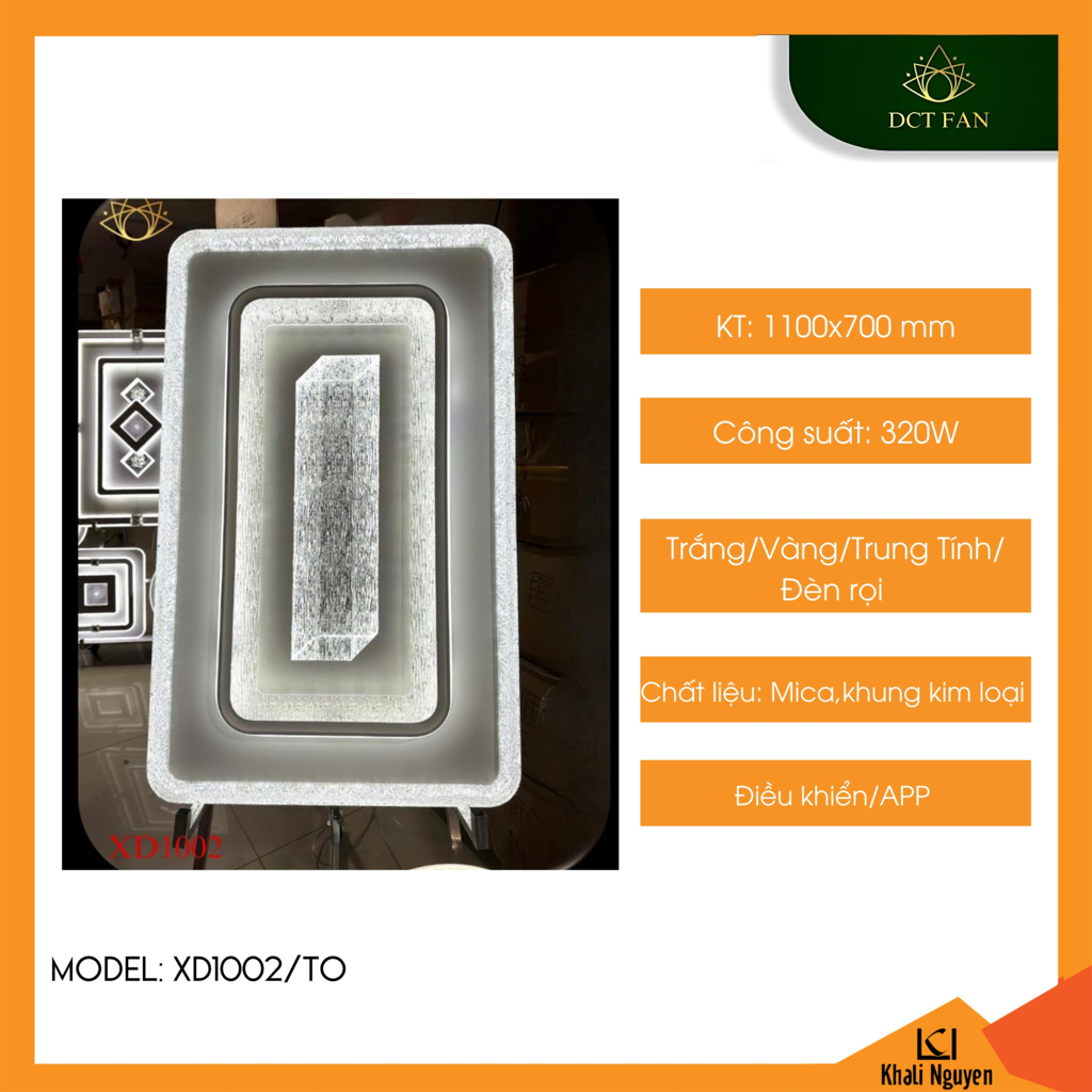 Đèn led trang trí trần nhà DCT XD1002/TO