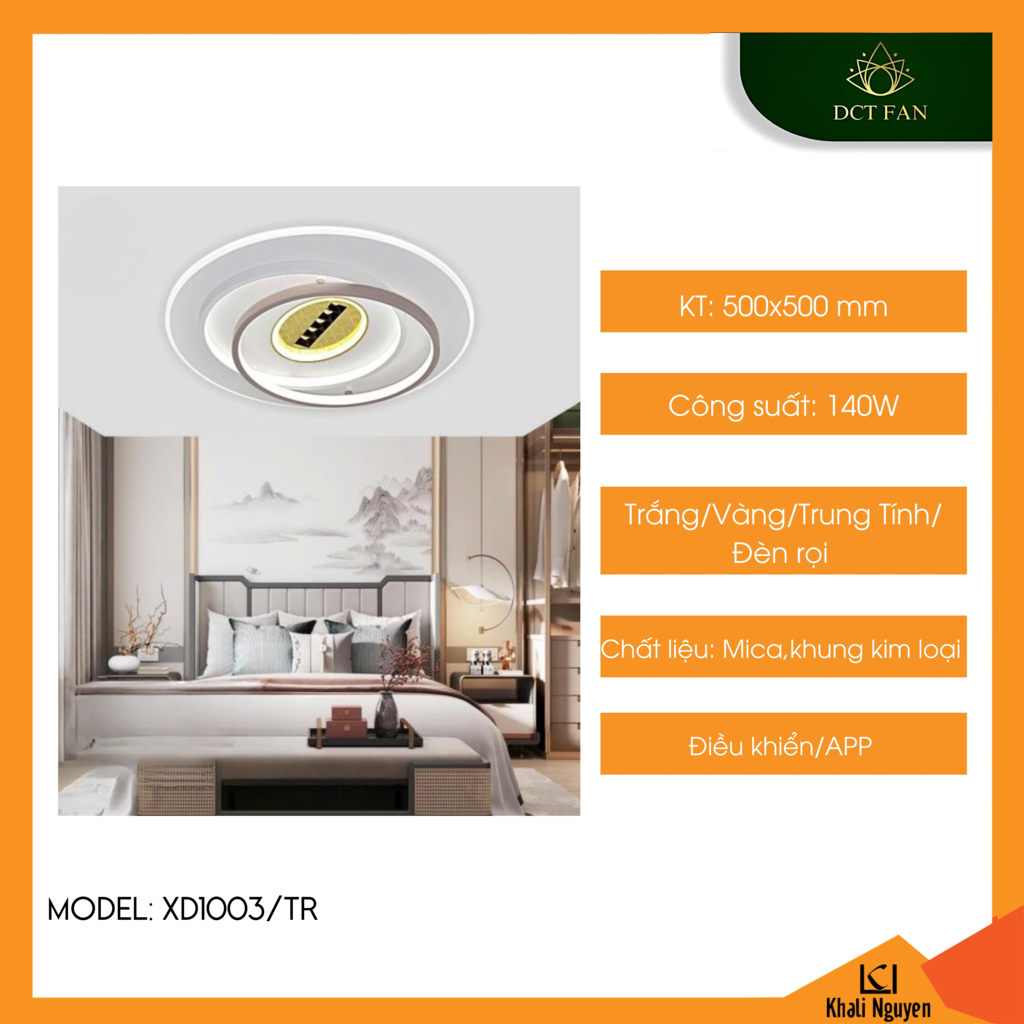 Đèn led trang trí trần nhà DCT XD1003/TR