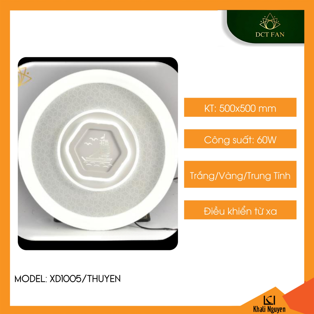 Đèn led trang trí trần nhà DCT XD1005/THUYEN