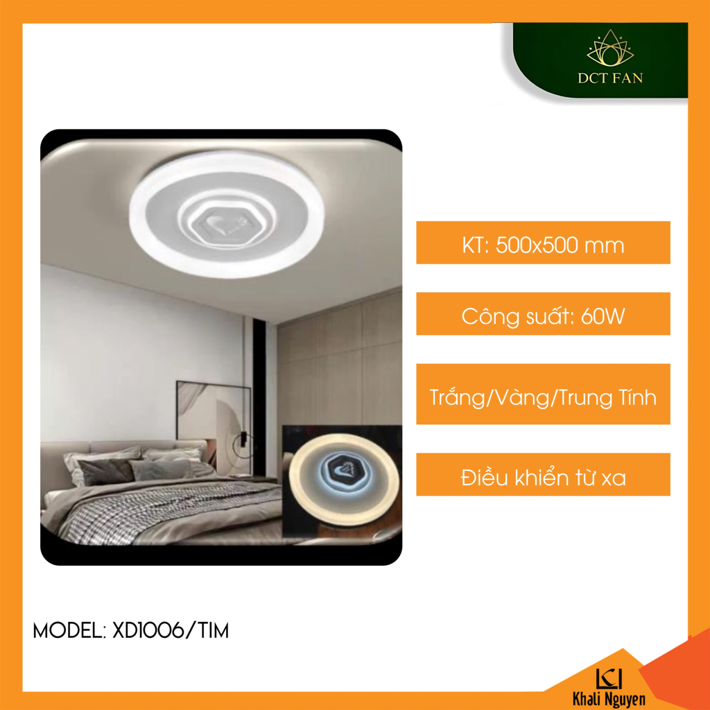 Đèn led trang trí trần nhà DCT XD1006/TIM