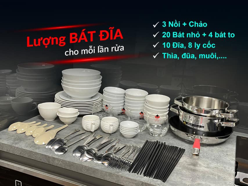 Dung tích rửa máy rửa bát Dmestik ES 13-01