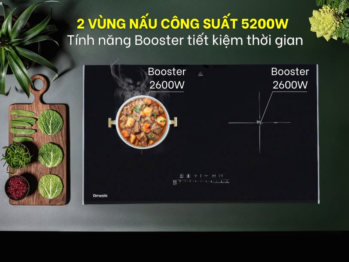 Bếp điện từ đôi Dmestik GE 2068 DKI - hình 5