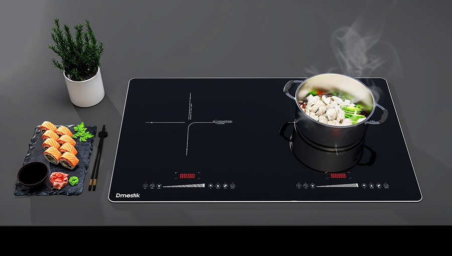 Bếp điện từ đôi Dmestik GE 2068 DKI - hình 1