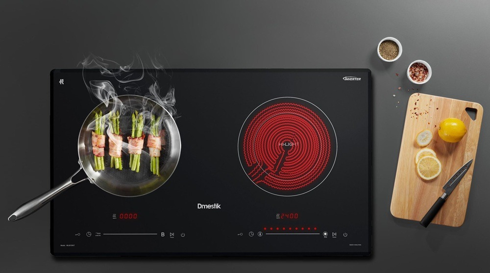 Bếp điện từ 2 vùng nấu Dmestik ML921 DKT