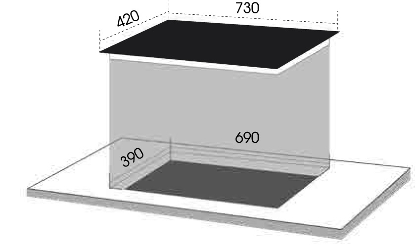 Bản vẽ bếp điện từ đôi Dmestik ML 929 DKI