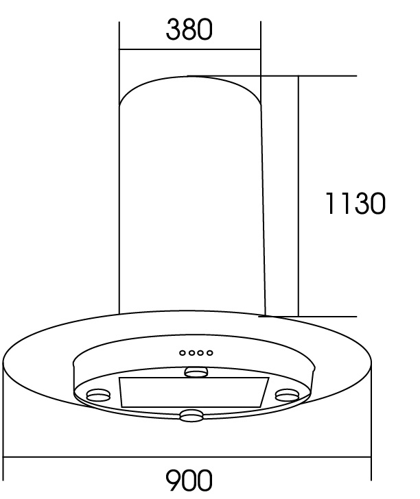 Bản vẽ máy hút mùi đảo Dmestik TL 4099 DMK