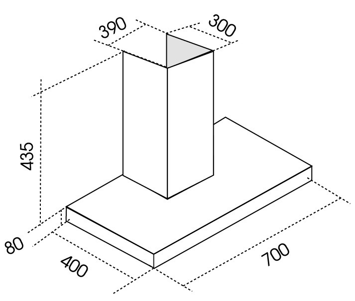 Bản vẽ máy hút mùi Dmestik TL 7007 DMK