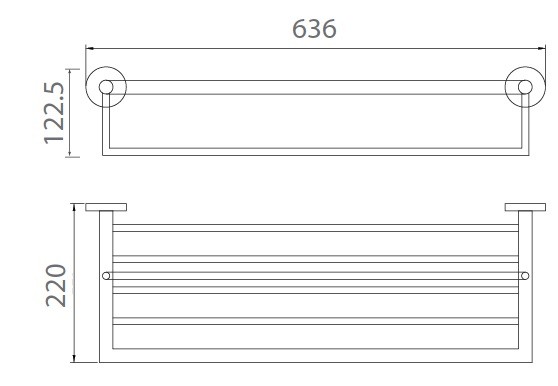 Bản vẽ vắt khăn giàn Ecobath EC-270-12N