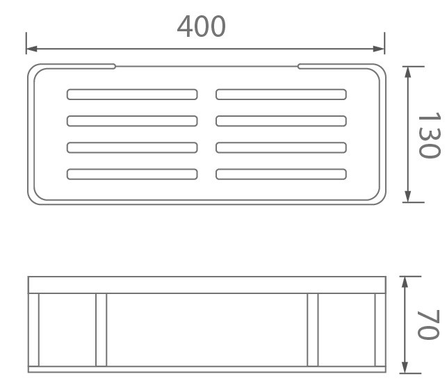 Bản vẽ kệ thẳng 1 tầng Ecobath EC-4056-1