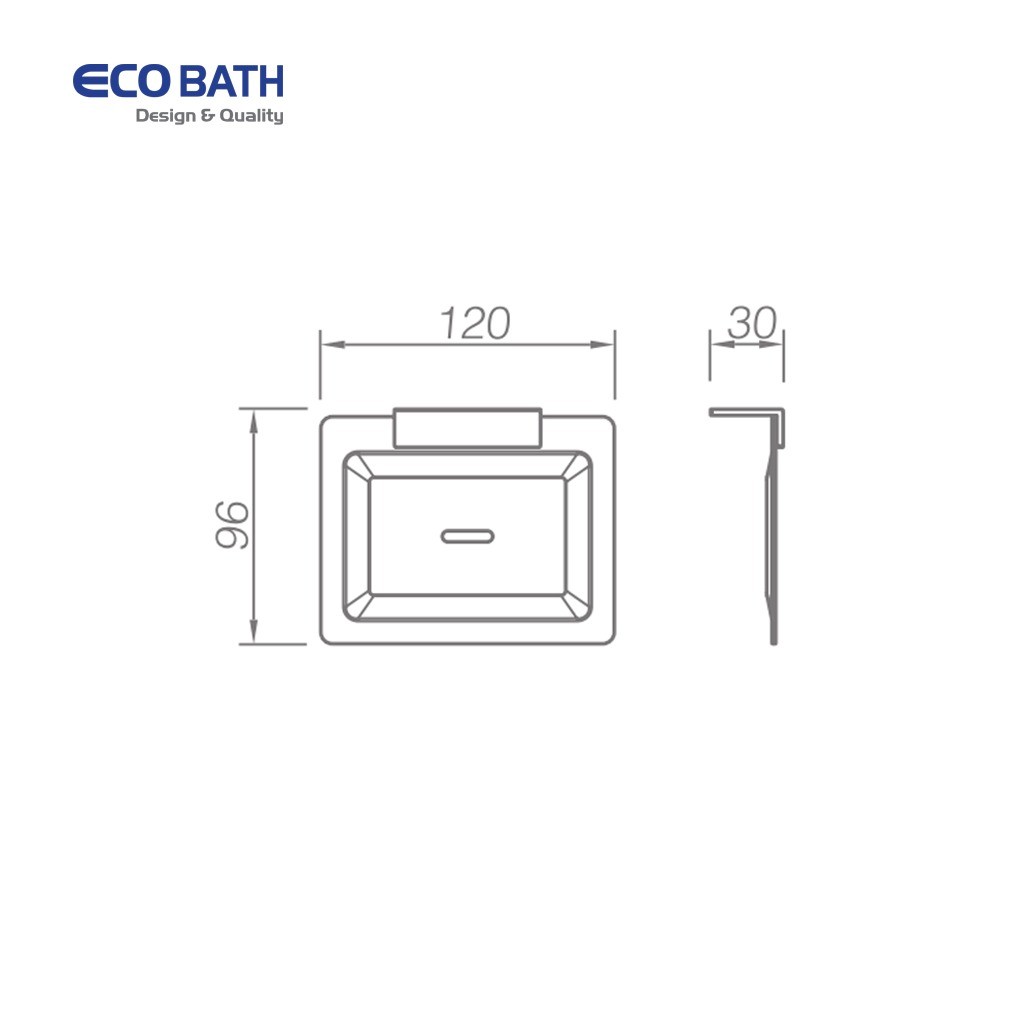 Bản vẽ kệ xà phòng EcoBath EC211-01