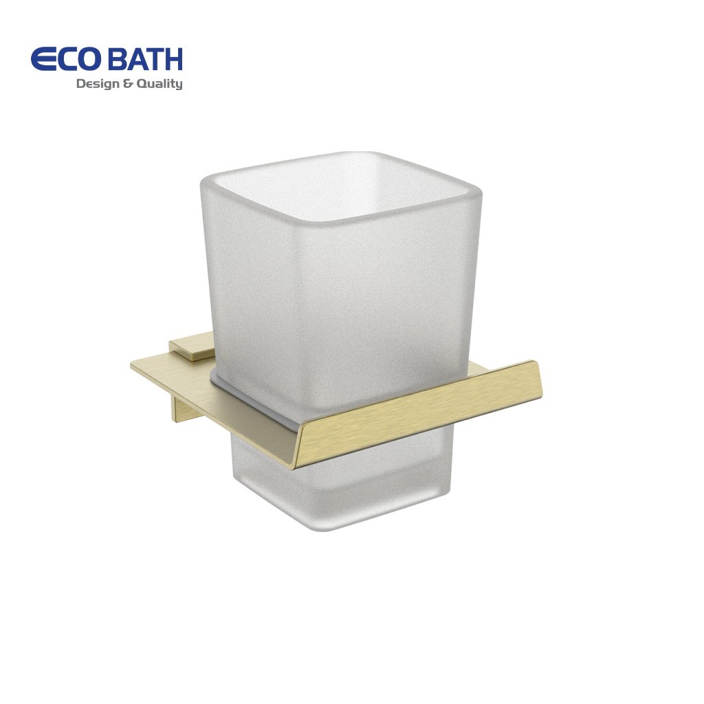 Kệ cốc EcoBath EC211-10BG màu vàng chải