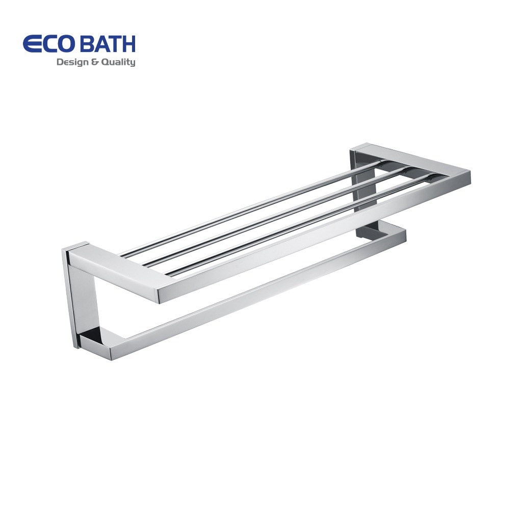 Vắt khăn giàn Ecobath EC211-12 màu inox bóng