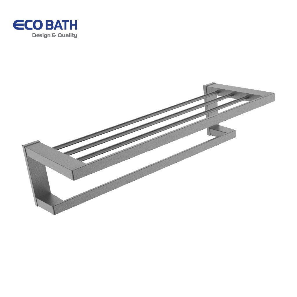 Vắt khăn giàn Ecobath EC211-12BU màu ghi xám