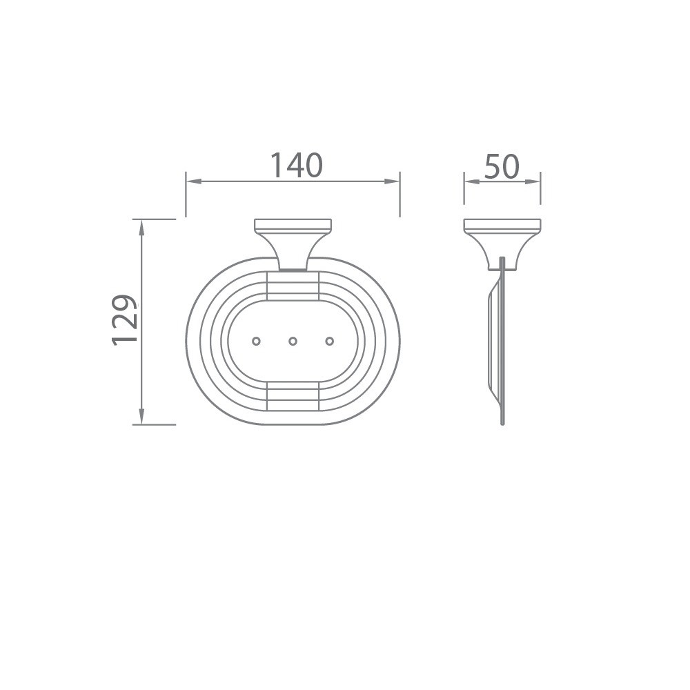 Bản vẽ kệ xà phòng EcoBath EC218-01