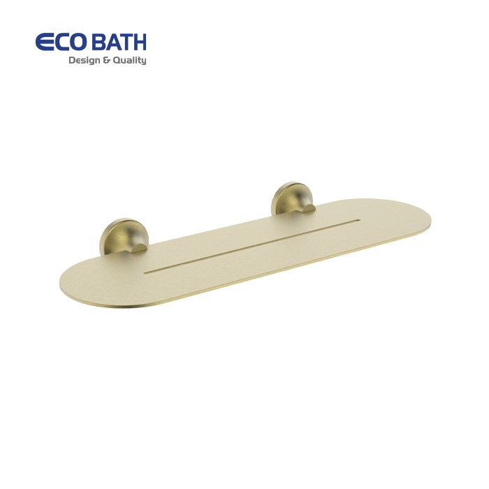 Kệ dưới gương EcoBath EC218-05BG màu vàng chải
