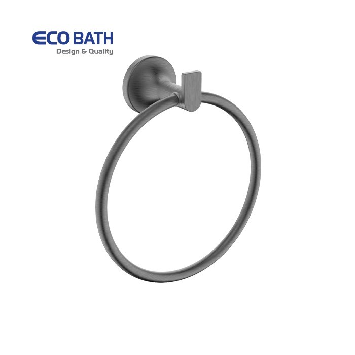 Vòng treo khăn EcoBath EC218-06BU màu ghi xám