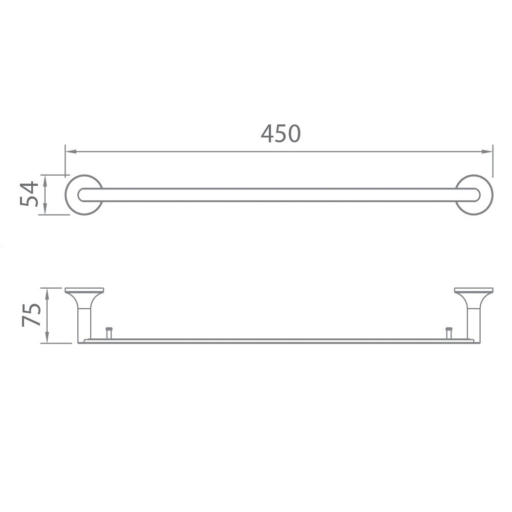 Bản vẽ vắt khăn đơn EC218-08