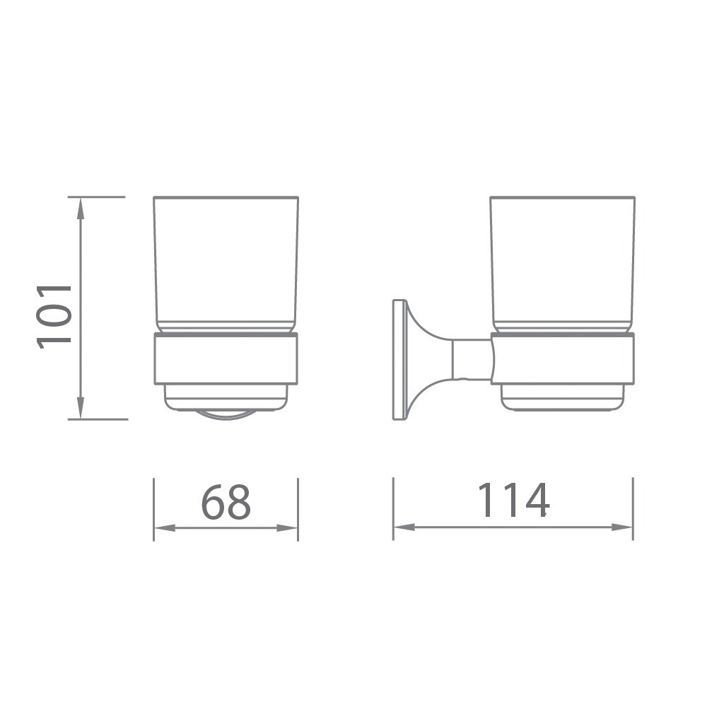 Bản vẽ kệ cốc EcoBath EC218-10