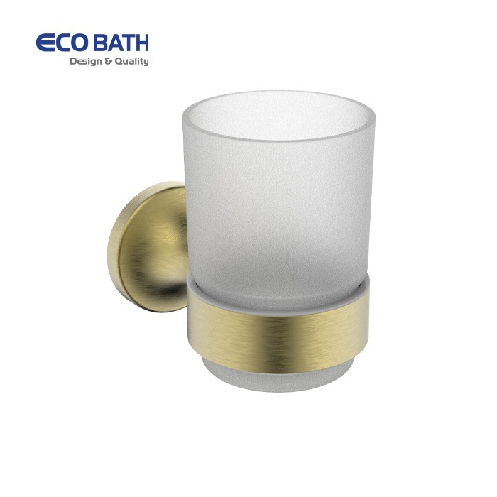 Kệ cốc EcoBath EC218-10BG màu vàng chải