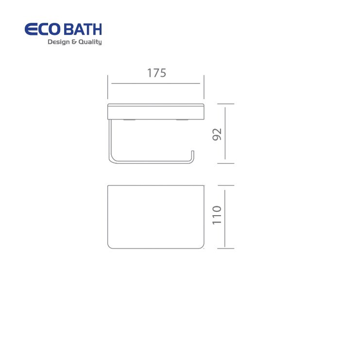 Bản vẽ lô giấy EcoBath EC3070