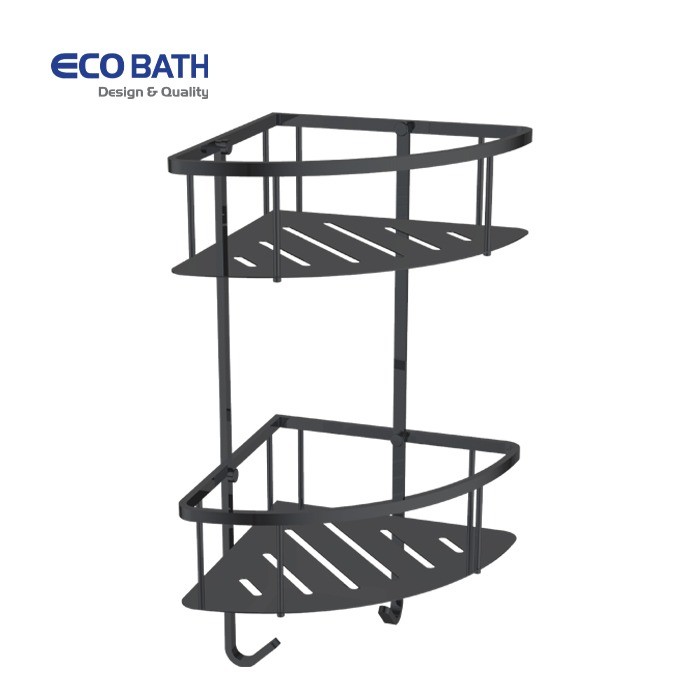 Kệ phòng tắm EcoBath EC4067-2MB màu đen mờ