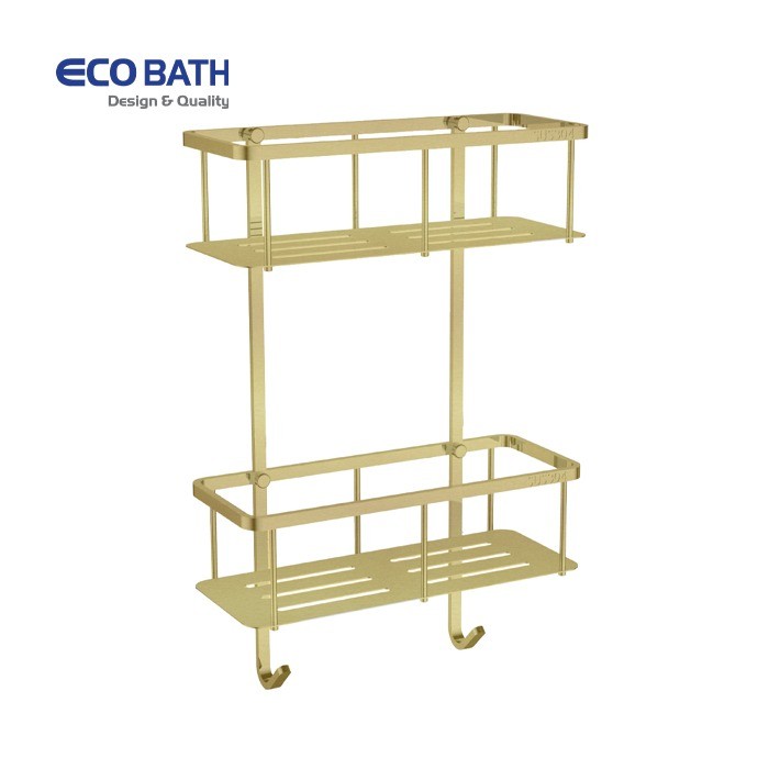 Kệ phòng tắm EcoBath EC4068-2BG màu vàng chải