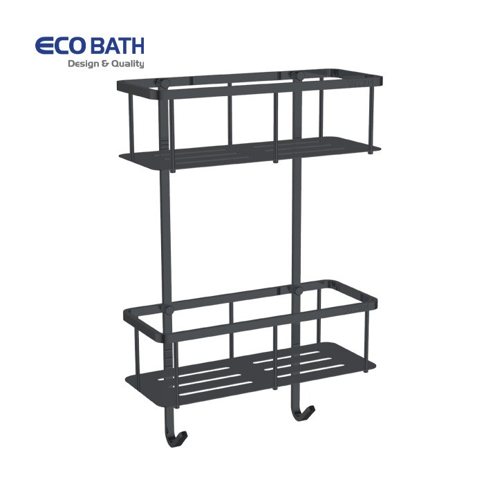 Kệ phòng tắm EcoBath EC4068-2MB màu đen mờ