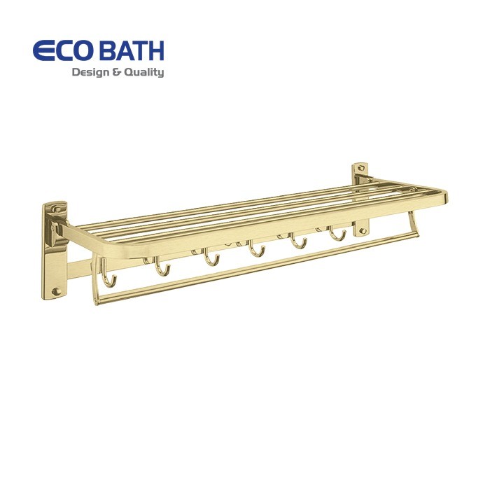 Vắt khăn giàn EcoBath EC5015BG màu vàng chải