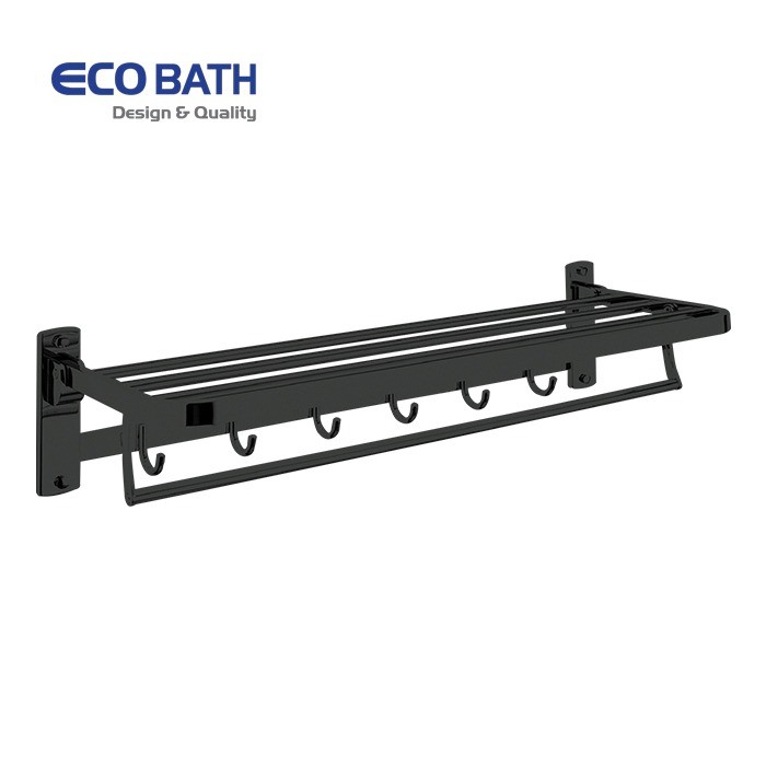 Vắt khăn giàn EcoBath EC5015MB màu đen mờ