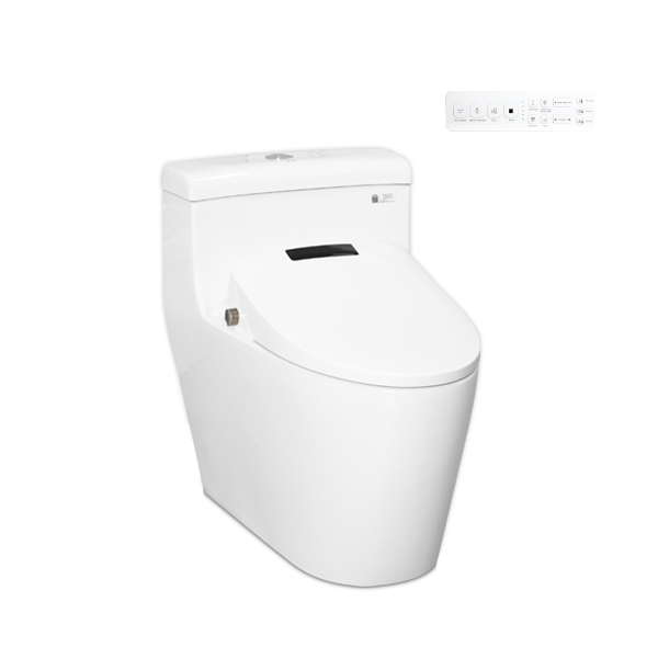Bồn cầu kết hợp nắp rửa thông minh ECOD EB088/EBN1809 | Kiểu dáng hiện đại sang trọng | Nắp rửa điện tử điều khiển từ xa