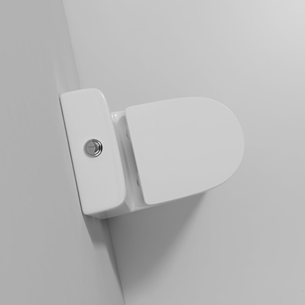 Bồn cầu 1 khối RIMLESS ECOD EB115/PP | Men S-Ceramic | Nắp PP độ bóng cao