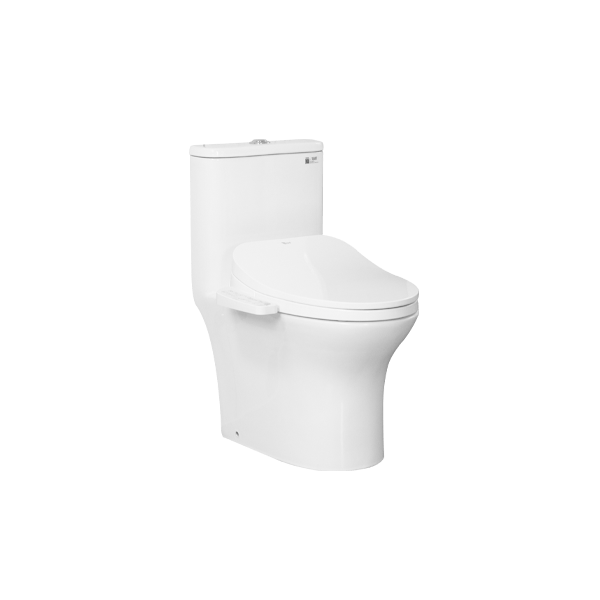 Bồn cầu kết hợp nắp rửa thông minh ECOD EB036/EBN270E | Men sứ S-Ceramic chống bám bẩn | Nắp rửa điện tử đa chế độ