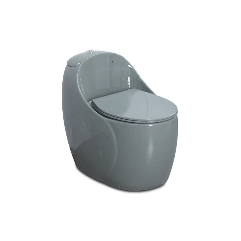 Bồn cầu trứng ECOD EB090 Xám | Men S-Ceramic | Nắp UF chống xước